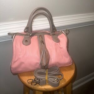 *Steve Madden *Pink/White/Grey Doctor's Bag Gently Used